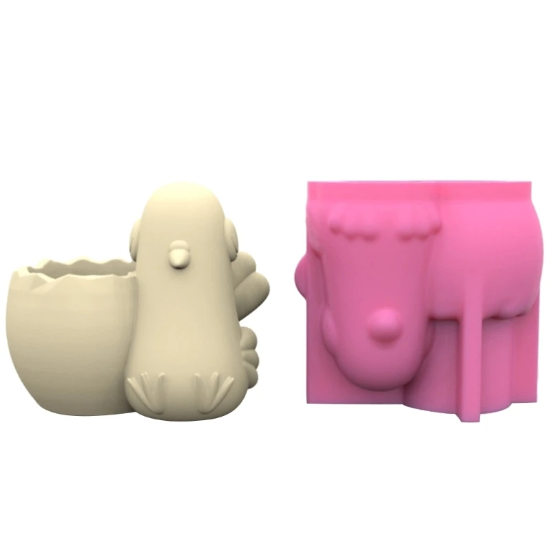 

Pigeons Vase Mold Reusable Pen Holder Resin Casting Mold for DIY Crafts