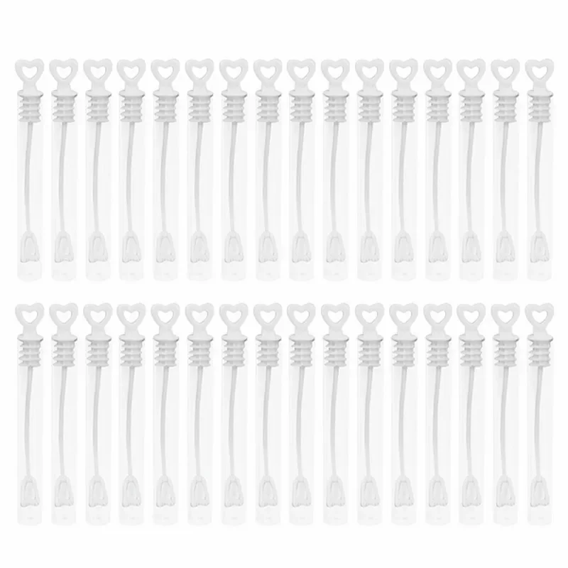 

NEW2022 50pcs Love Heart Bubble Wand Soap Bottle Tube Wedding Gifts for Guests Birthday Party Decoration Supplies Baby Shower Ki
