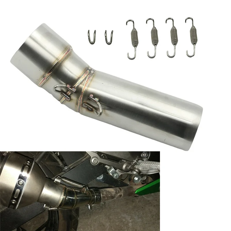 

Moto Exhaust Muffler Middle Link Pipe 51mm Escape For BMW F 650 GS 08-12, F 700 GS 13-17, F800GS 08-17, F 800 GS ADV 13-17