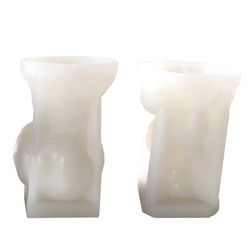 

3D силиконовая форма для свечи в виде черепа на Хэллоуин, искусство для самостоятельного изготовления восковых поделок из смолы