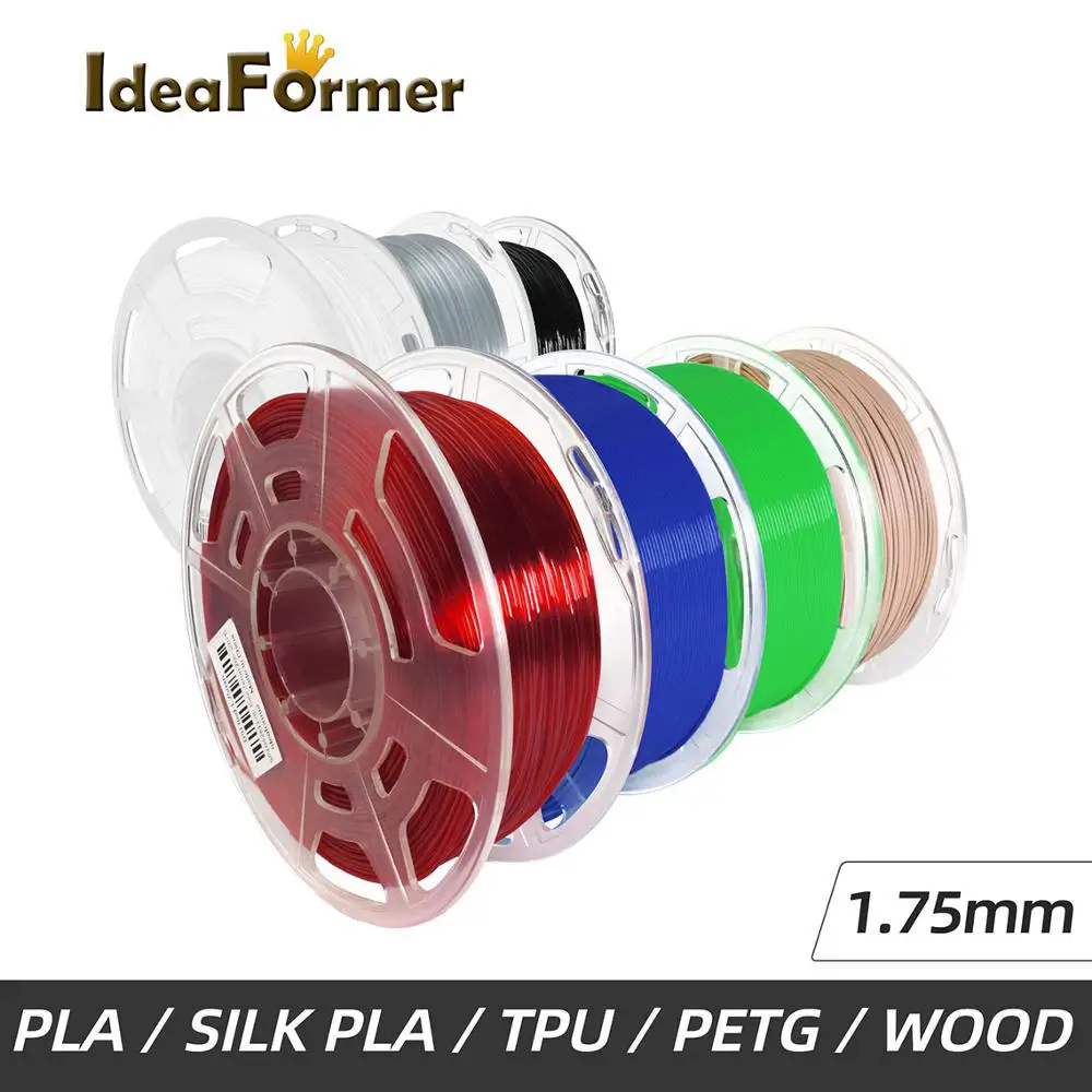 Пластиковая нить для 3D-принтера Ideaformer 1 75 мм 0 8/1 кг пла/шелкопласт/ПЭТГ/ТПУ |