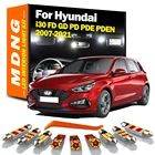 MDNG Canbus для Hyundai i30 FD GD PD PDE PDEN 2007-2021, без ошибок, комплект светодиодного освещения для салона, лампа для номерного знака, автомобильные аксессуары