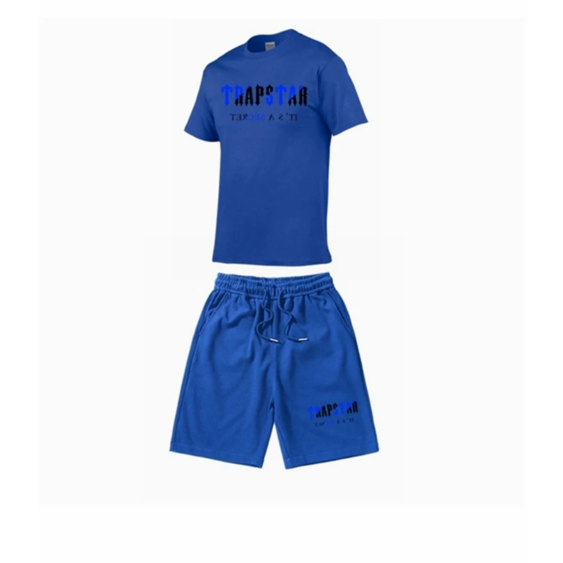 Спортивный костюм мужской трапециевидной формы футболка и шорты штаны для бега