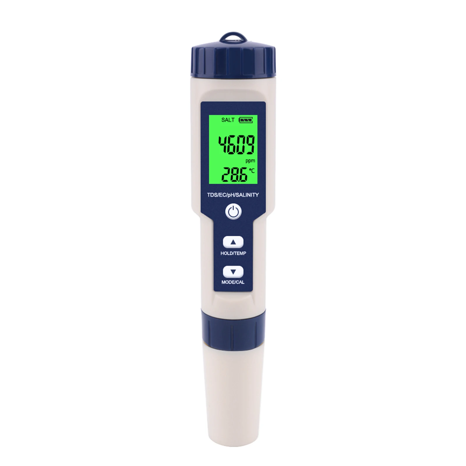 

Water Quality Tester PH Meter PH/EC/TDS/SALT/TEMP 5 in 1 Waterproof Automatic Calibration Testing Pen Measuring Conductivity