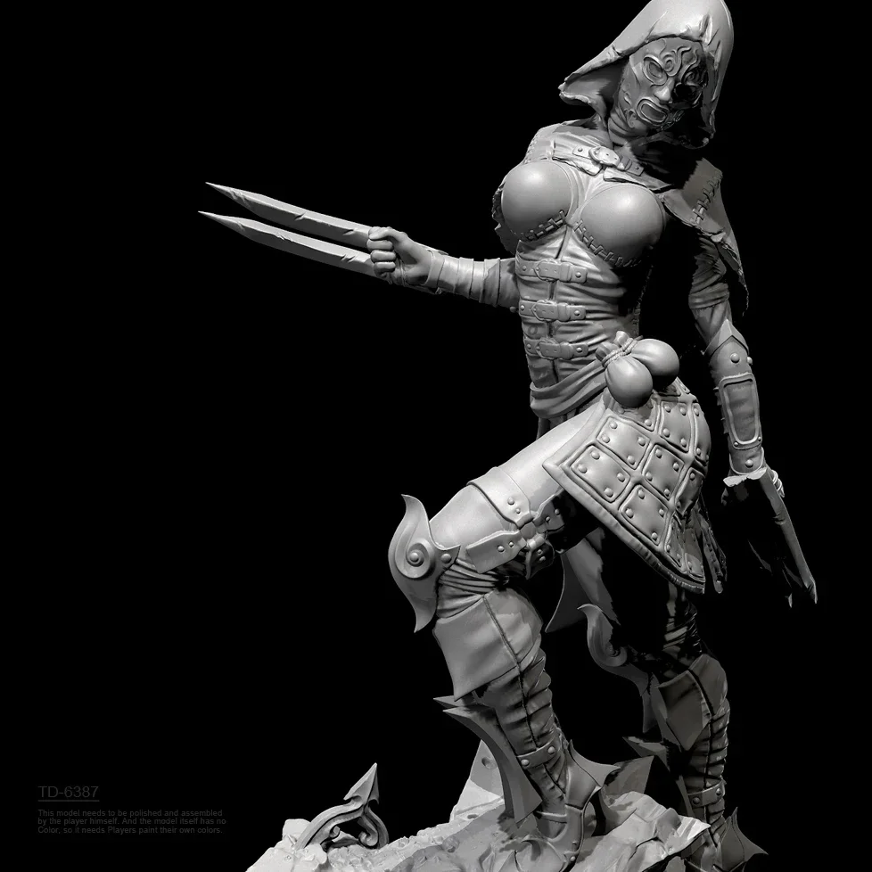 

50mm 75mm Resin model kits figure beauty colorless and self-assembled （3D Printing ）TD-6387/3D
