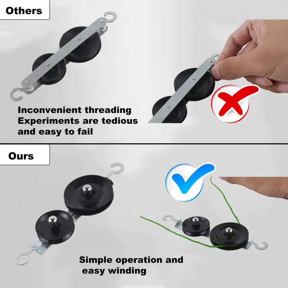 

Metal Durable Curiosity Stimulation Physical Pulley Set Plastic Experimental Equipment Set Physical Knowledge for Student