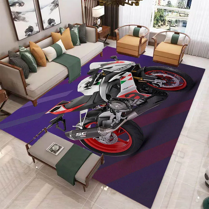 Фото Ковер с 3D-принтом Aprilia Retro, нескользящий ковер, уличный ковер, коврик для дома, декоративный ковер для спальни, подарок на день рождения №3