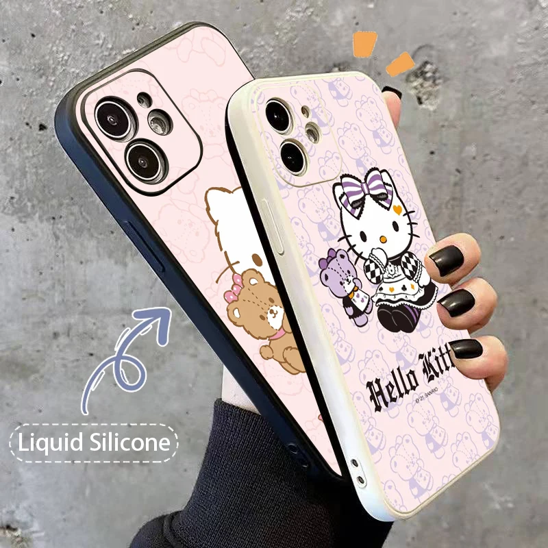 

Hello Kitty Cute For IPhone 11 7 8P X XR XS XS MAX 11 12 pro 13 pro max 13 promax 2022 NEW Cartoon Cute Soft Shell Phone Case
