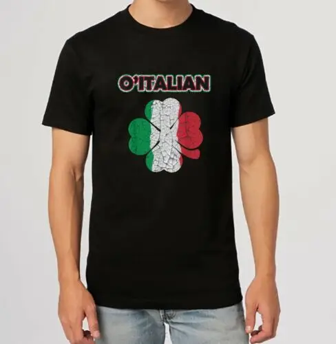 Футболка на День Святого Патрика с итальянским флагом
