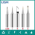 Набор наконечников для паяльника 900M-T, 5 шт., с внутренним подогревом, сменные наконечники для электрической сварки без содержания свинца 2.4D + 3C + I + B + K