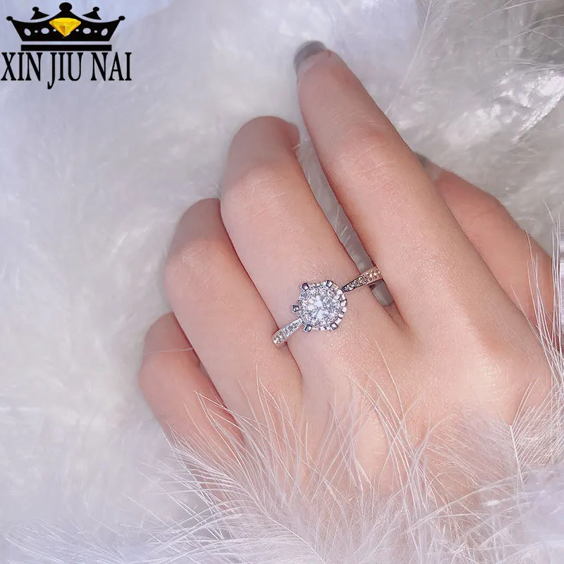 

Fashion Thin Ring Simple Cubic Zircon Ring Silver Color Stackable Horse Eyes Wedding Rings For Women Minimalist Jewelry