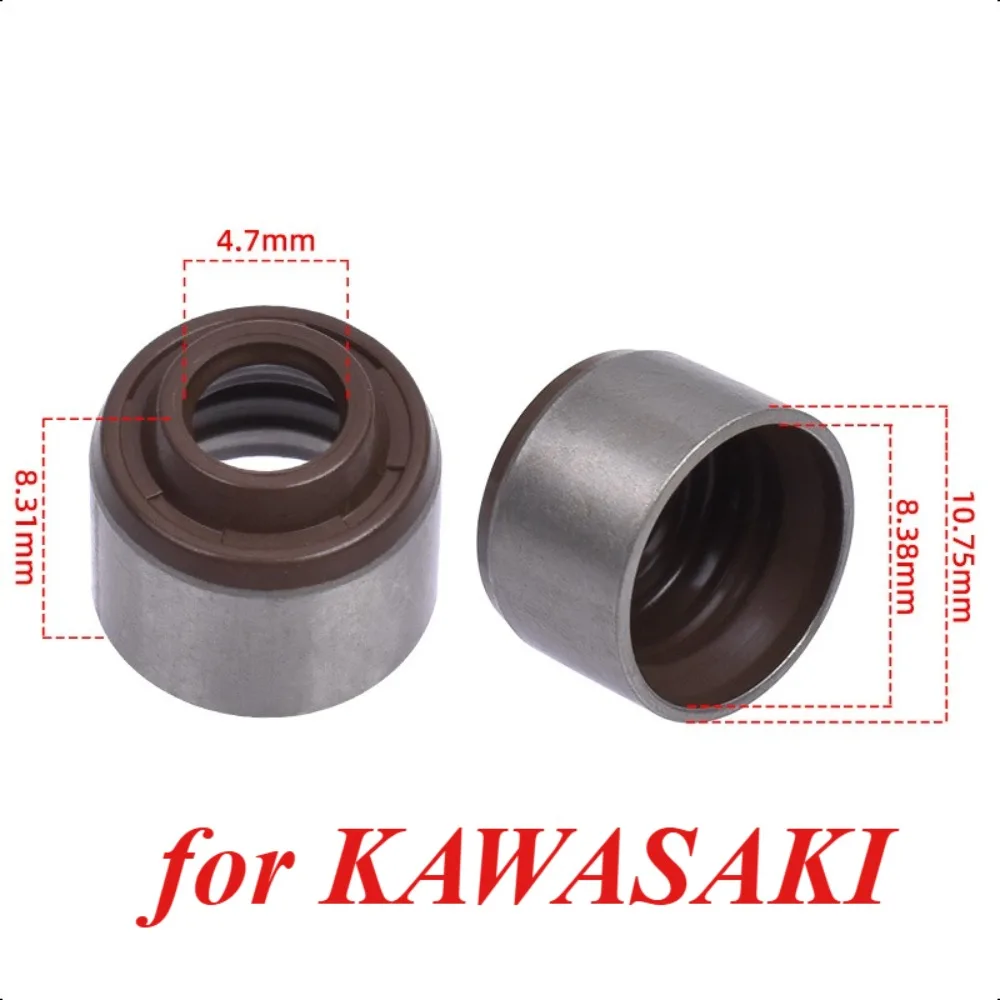 Фото Уплотнение штока клапана для KAWASAKI EL250 Eliminator EX250F Ninja 250R ZL400 GPZ600R KRF750 ZX750 VN800B Vulcan 800 ZX1100 ZRX1200 №1