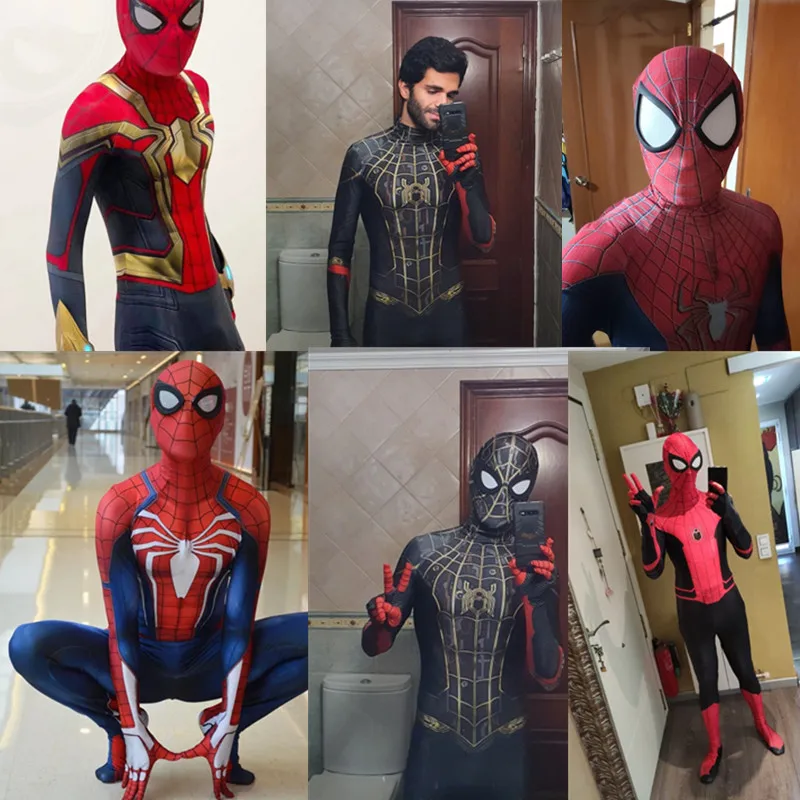 Купальник Питер Паркер для взрослых костюм косплея потрясающий Майлс Моралес