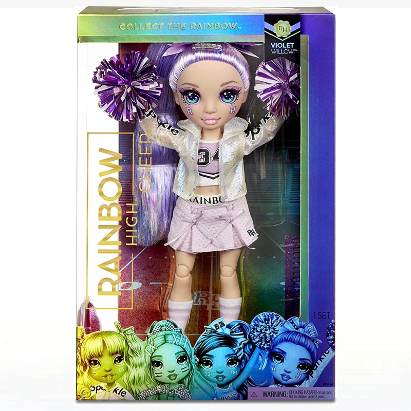 Модная Кукла-чарлидинг Rainbow High куклы Скайлер Брэдшоу аксессуары для девочек