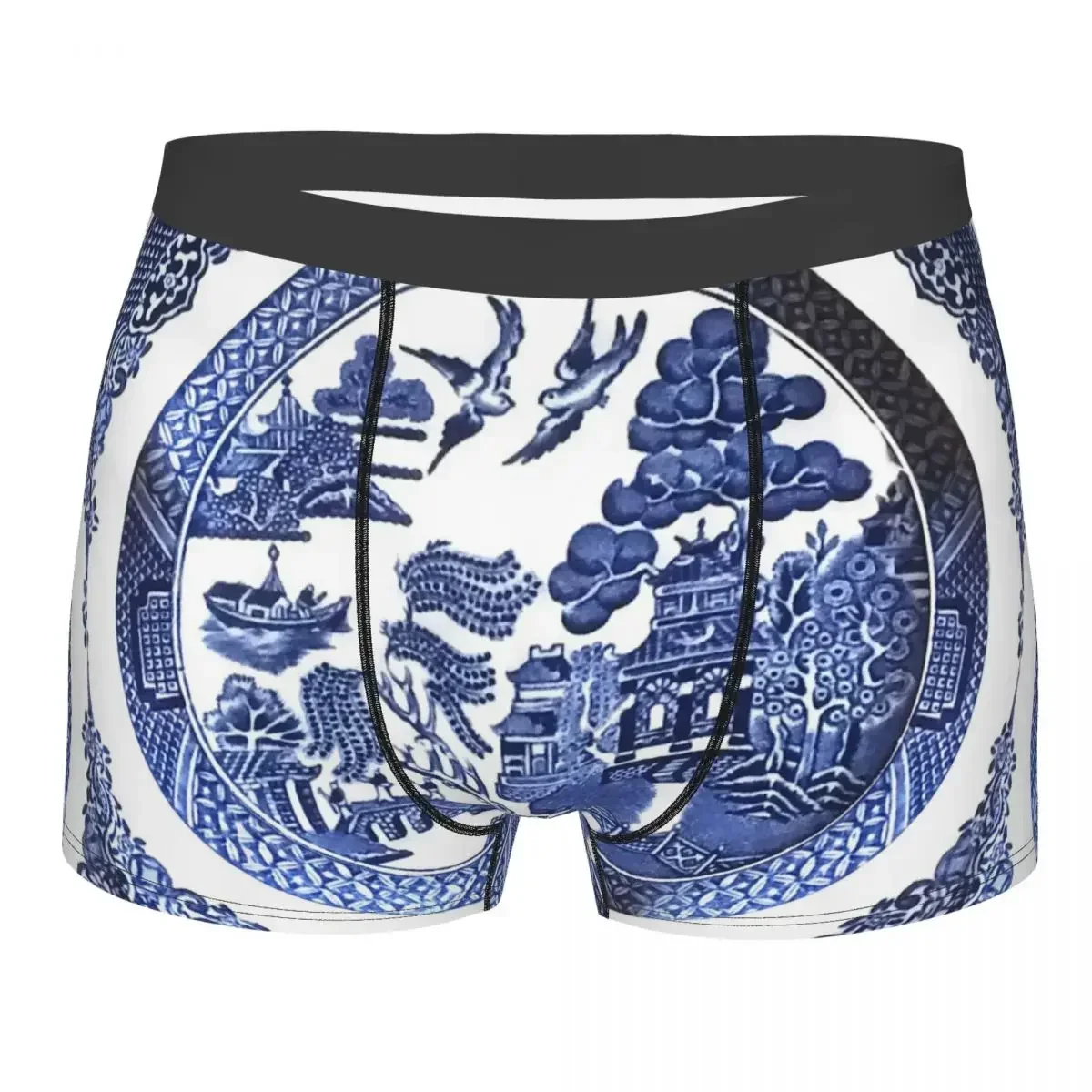 Мужские боксеры мягкое нижнее белье с рисунком из искусственной ивы мужские