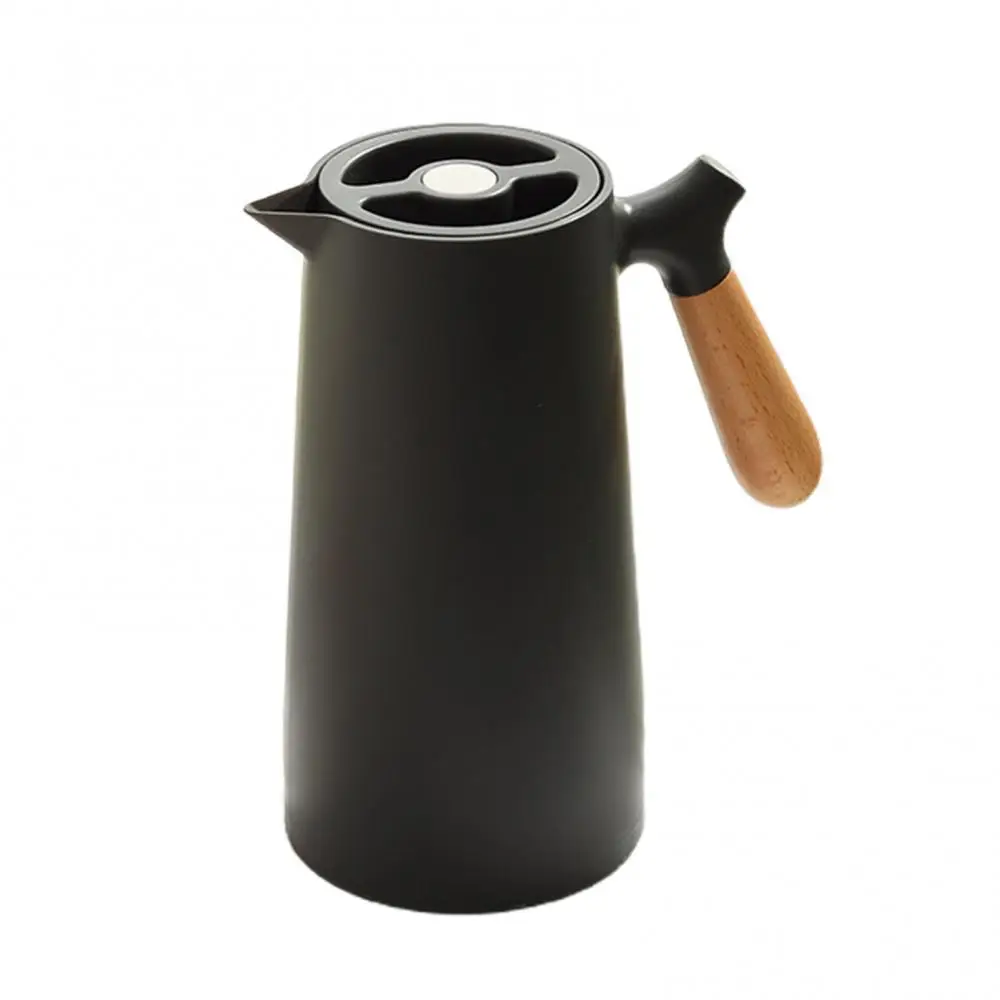 

1L Home Thermal Flask Coffee Glass Liner Solid Wood Handle Insulation Kettle Kitchen,Dining & Bar