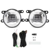 1pair car front bumper led fog lights assembly driving lamp foglight wiring switch set for toyota sienna 2021 2022