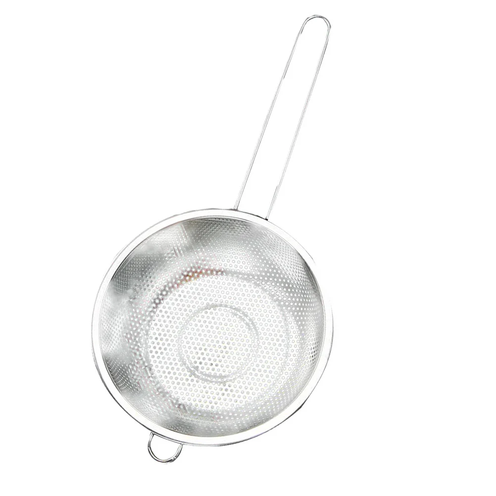 

1Pc Stainless Draining Basket Porous Fruit Basket Multipurpose Draining Basket