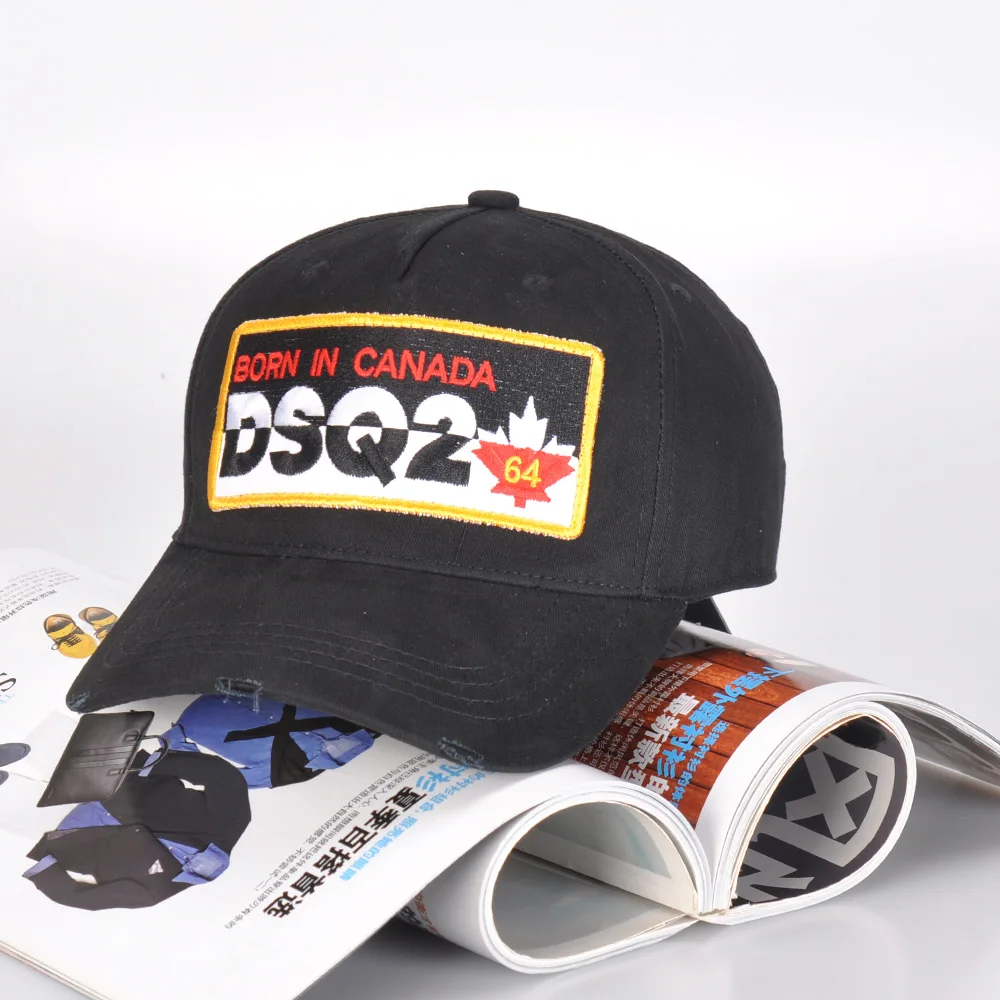 

DSQ Brand 2021 High Quality Embroidery DSQ2 Letters Men Baseball Cap Women Hat Casual Cap Hip Hop Cap Snapback Caps Bone Dad Hat