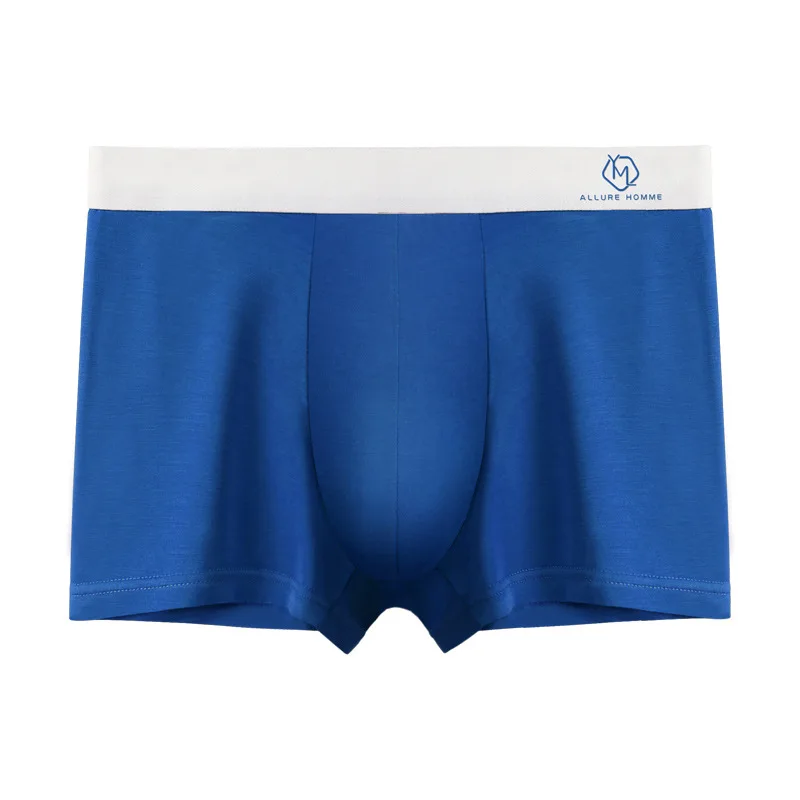 

2023 New 60 Thread Count Modal Men's Underwear Grey Traceless Flat Corner Copper Fiber Bacteriostatic Crotch Flat Corner Pants