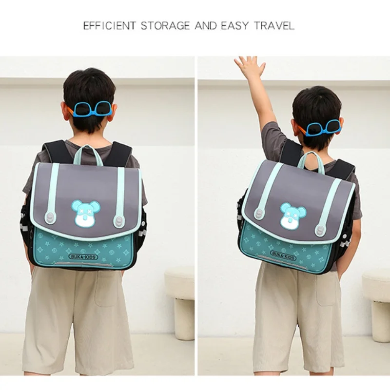 High-capacity Primary School Students Girl Boy Grade 1-3 Horizontal Backpacks New Children British Style Fashion Kids Bags Hot