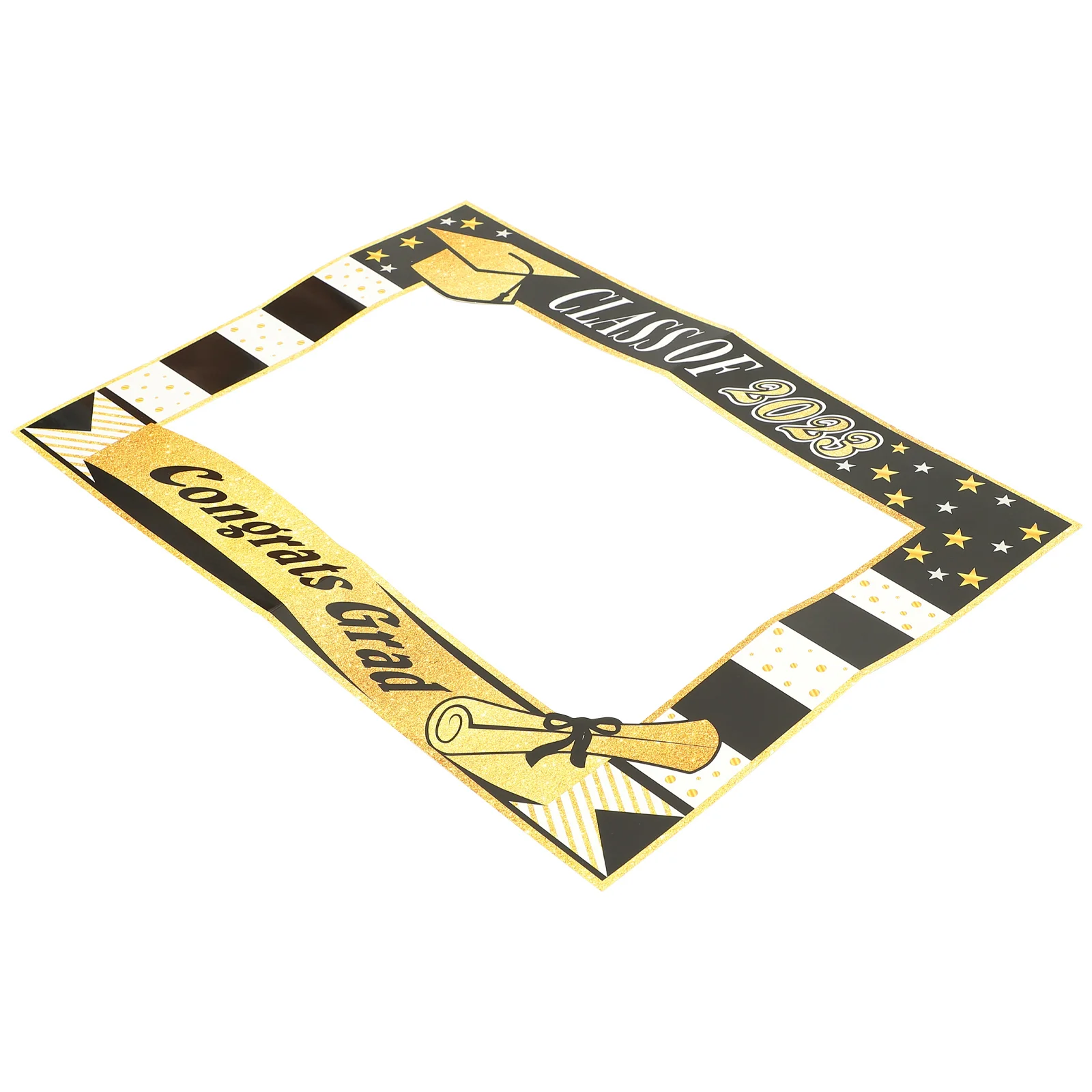 

Pack Grad Cap Decor Party Photo Props Graduation Supplies Paper Booth Frame DIY