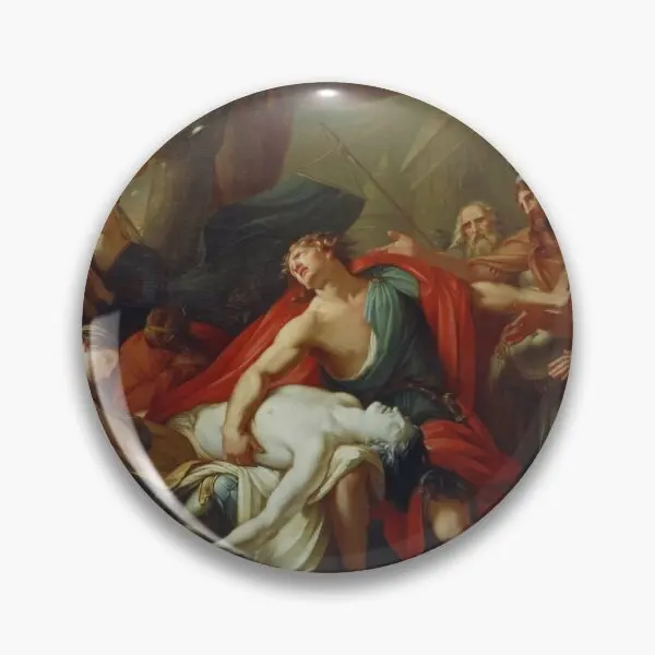 Ахиллы Lamenting The Death Of Patroclu мягкая пуговица значок брошь для влюбленных воротник