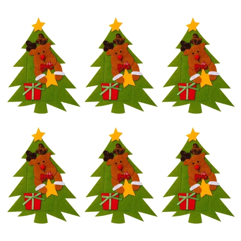 

Christmas Cutlery Rack Christmas Silverware Stand Set Xmas Table Decorations Pocket Cutlery Bag Party Home Decor