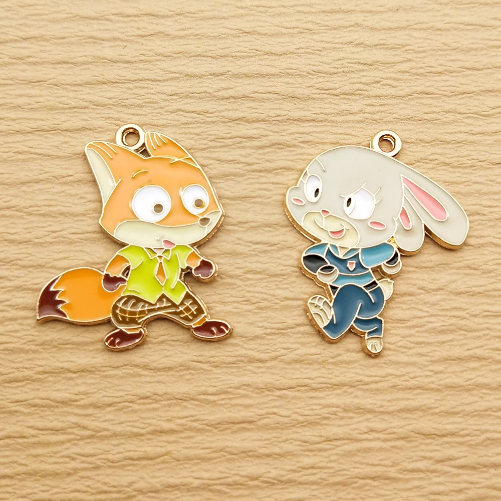 10 шт. аниме Шарм для изготовления ювелирных изделий из мультфильма Эмаль