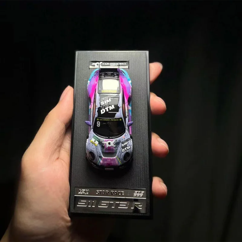 Фото Spot SR 1:64 STAR RACE Porsche 911 GT3 Цветная гоночная модель из сплава Орнамент Подарки №2