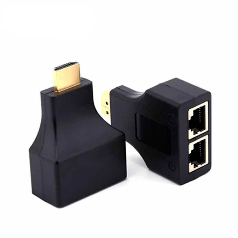 

HDMI-compatible Over RJ45 CAT5e CAT6 UTP LAN Ethernet Balun Extender Repeater-1080p3D HD Dropshipping