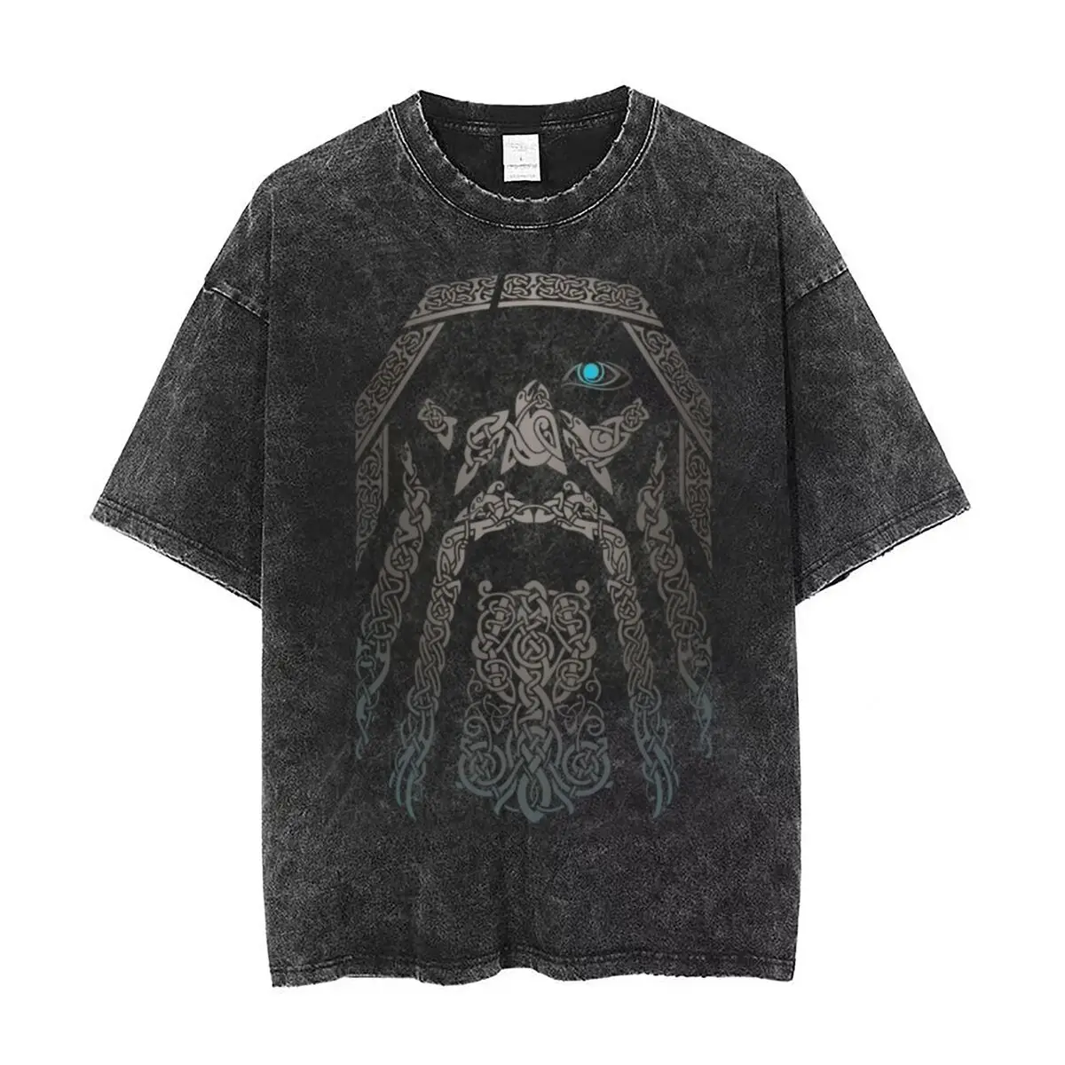 

Washed T Shirts ODIN Vikings Valhalla Son Of Odin Hip Hop Casual T-Shirt Harajuku Streetwear Short Sleeve Printed Tops Tee Shirt