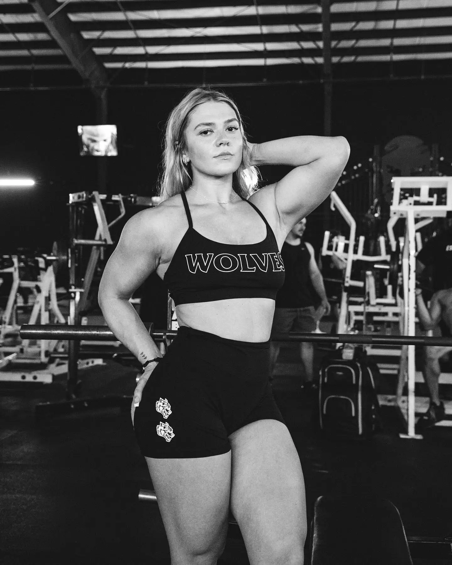 Darc She Sport Bras Womens Wolves Gym Sports Bralette Sexy Crop Top Fitness Workout Push Up Underwear Nude Elastic Clothing