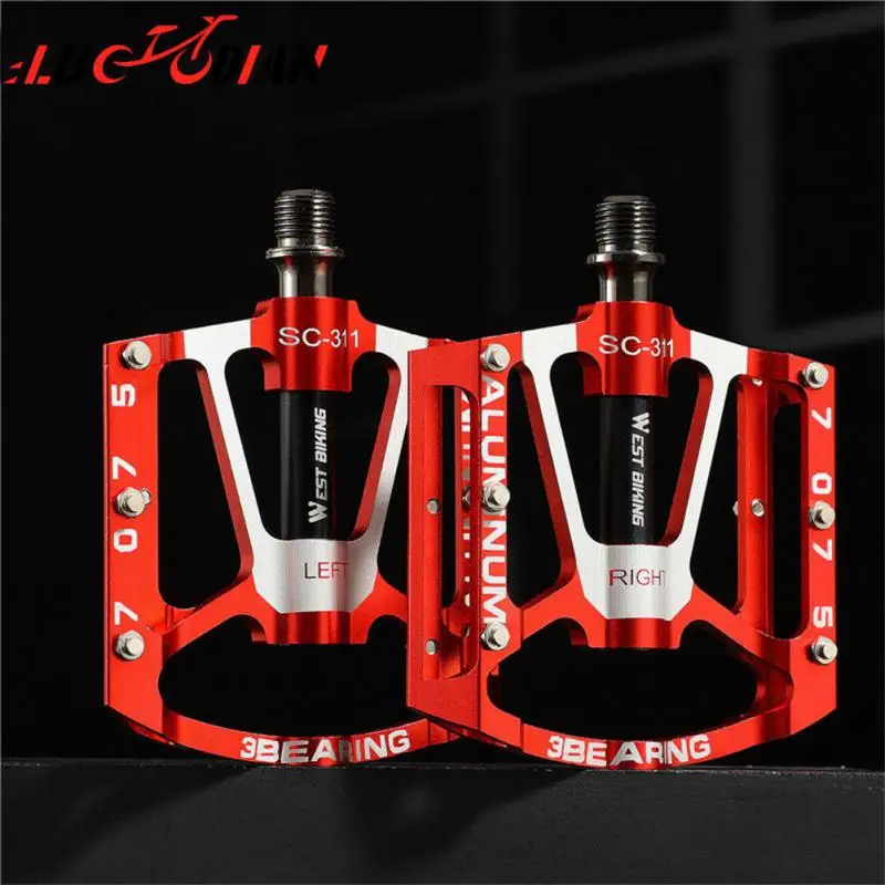 

For Mountain Areas Anti-skidding Aluminum Alloy Pedal Unclamp Pedal Stable Firm 3 Bearing Bicycle Pedal Bike Accessories