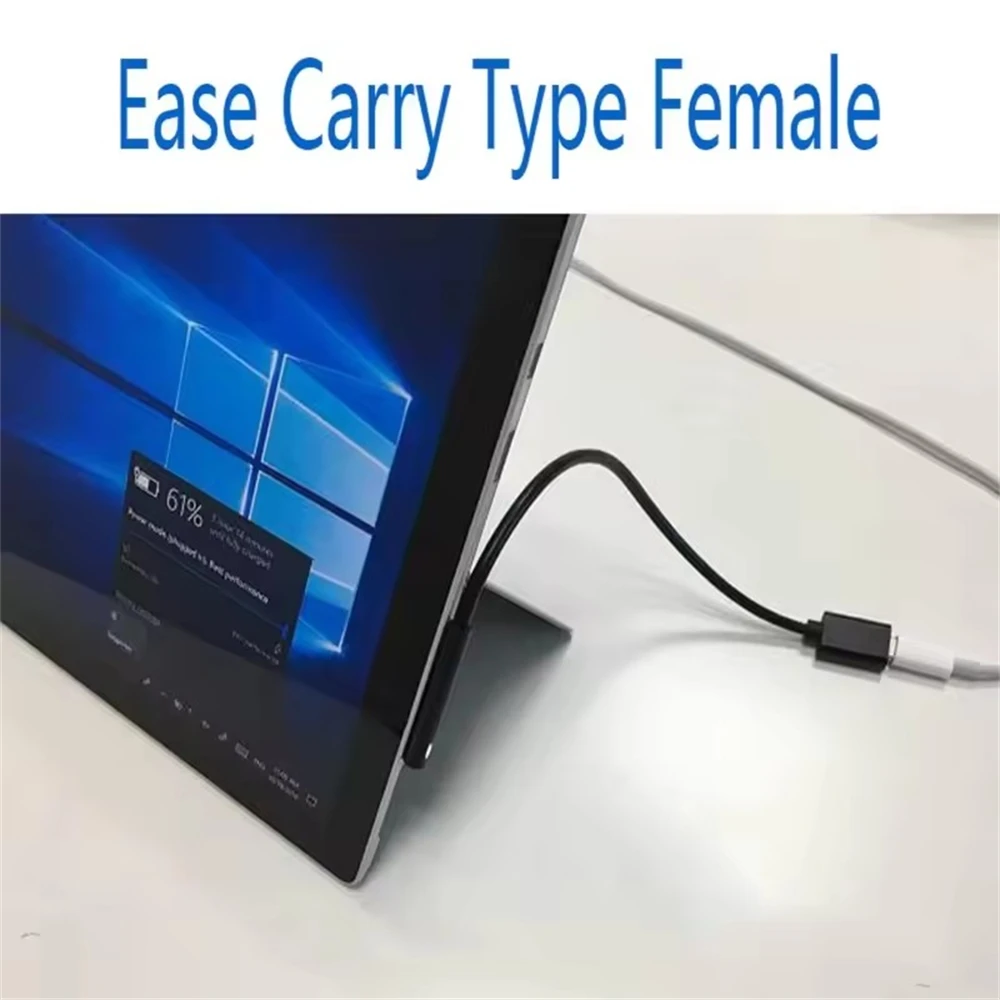 Фото Кабель для быстрой зарядки 15V 3A Surface Connect - Type C PD, совместимый с Microsoft Surface Pro 8/7/6/5/4/3, Go3/2/1, Laptop 4/3/2/1 №1