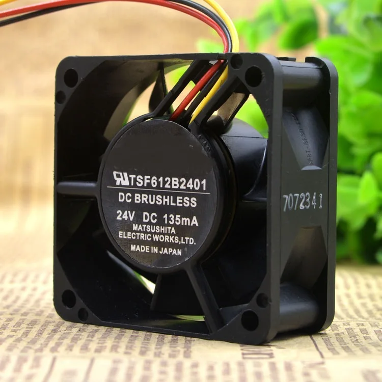 

Brand new original TSF612B2401 6CM 24V 135MA 6025 3 wire fan