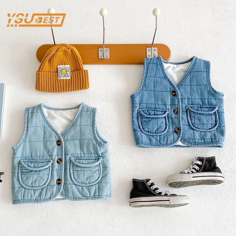 

Детский утепленный ковбойский жилет, на возраст 0-3 года