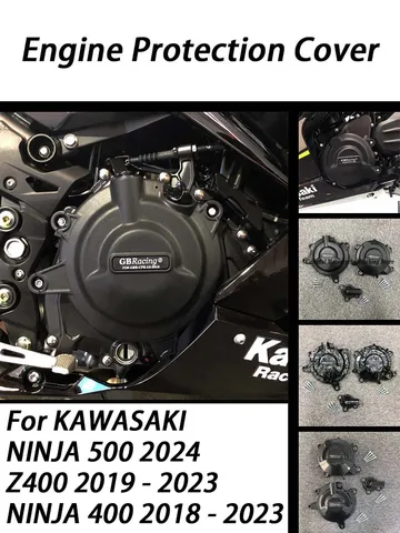 Комплект защитных крышек двигателя мотоцикла для Kawasaki NINJA 400 2018 - 2023 & Z400 2019 - 2023 & Ninja 500 2024