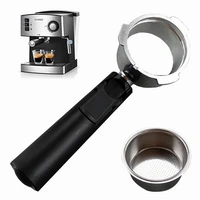 51mm coffee bottomless portafilter stainless steel coffee machine portafilter basket filter espresso tool coffee accessories