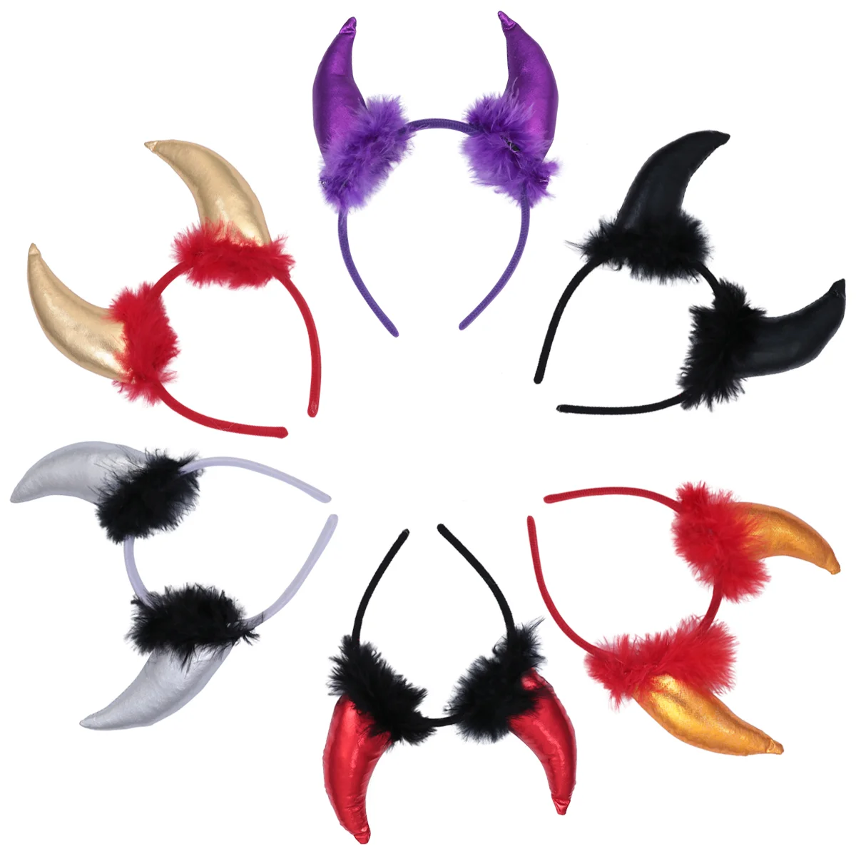 

Hairbandhairhorn Hoop Cosplay Band Festival Horns Party Black Decoration Headbandsupplies Headpiece Decorative Head Accessory