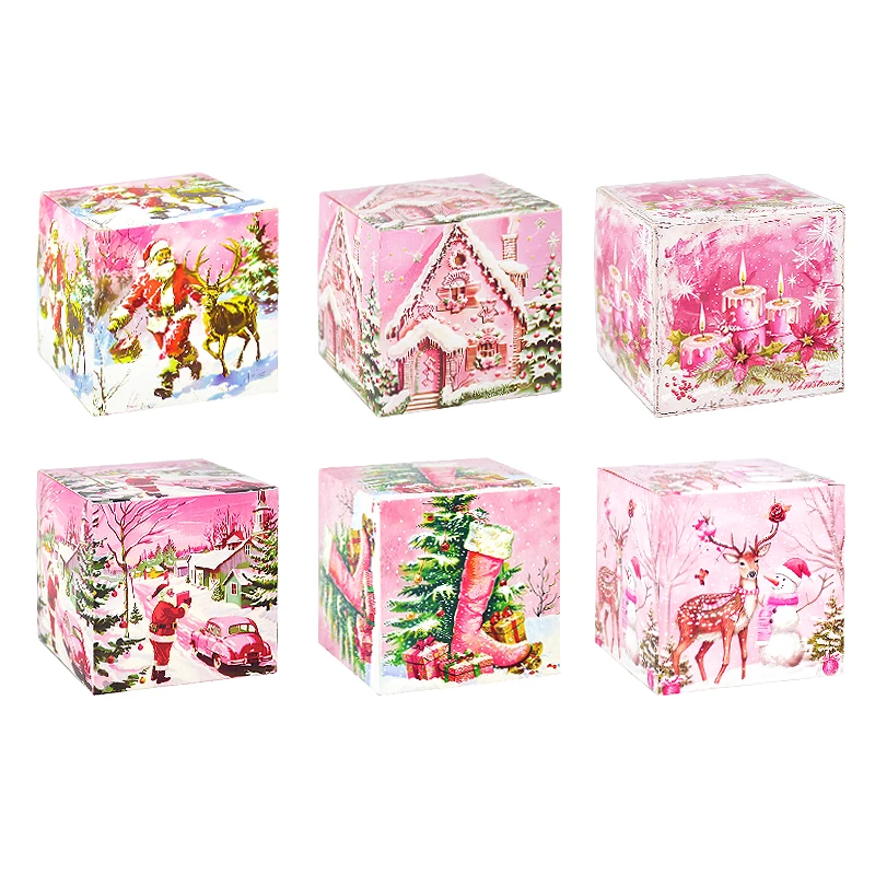 Рождественские подарочные коробки крафт-бумага ZQNYCY