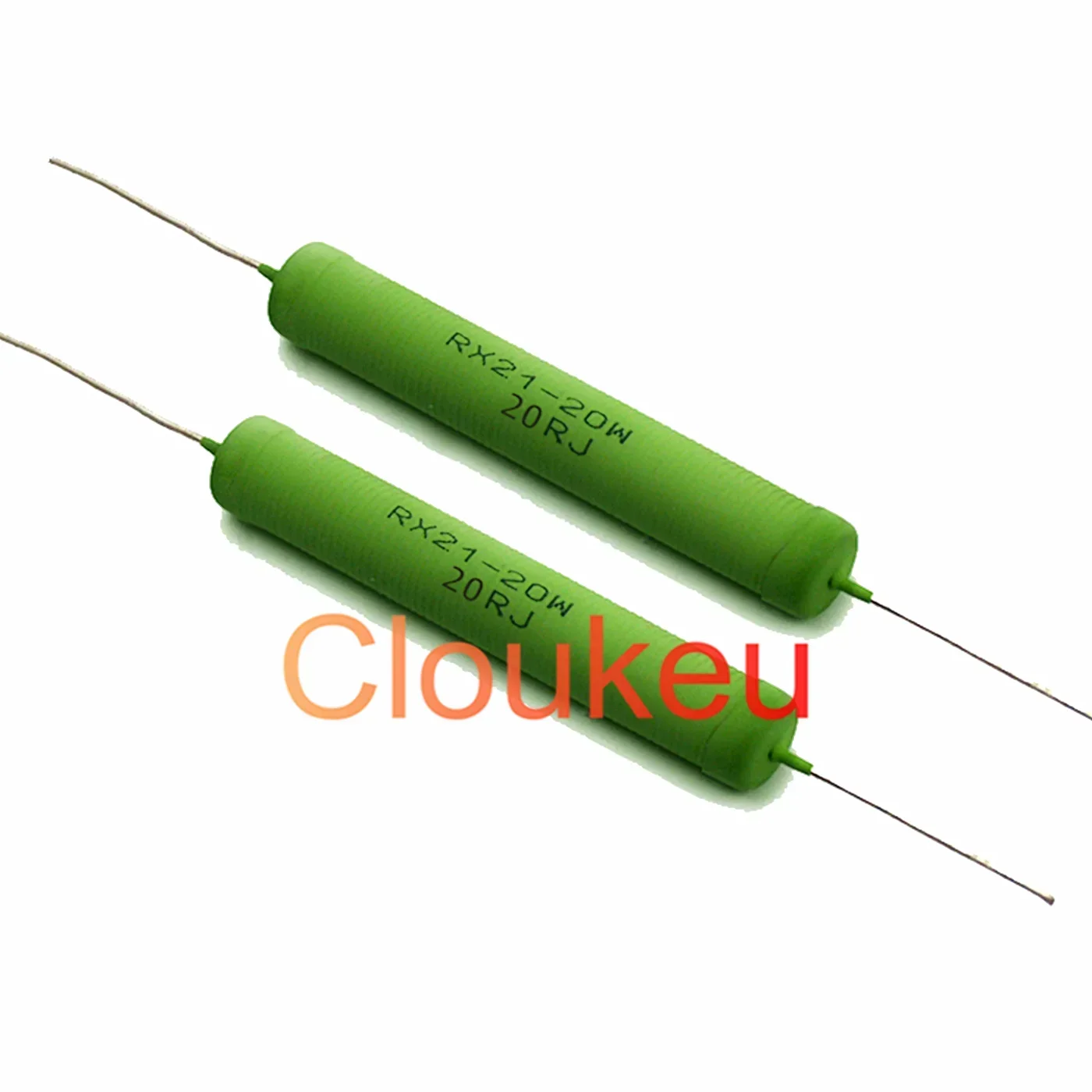 Зеленая краска Сопротивление намотанной проволоки RX21-20W 5% 750R 820R 1K 1.3K 1.5K 1.6K 1.8K 2K 2.2K