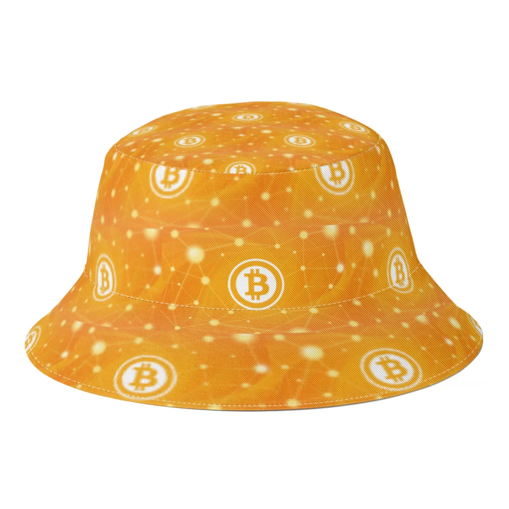 

Bitcoin Fisherman Hats Boys Girls Hip Hop Cryptocurrency Summer Bucket Hat Sandbeach Sun Hat Sun-Proof