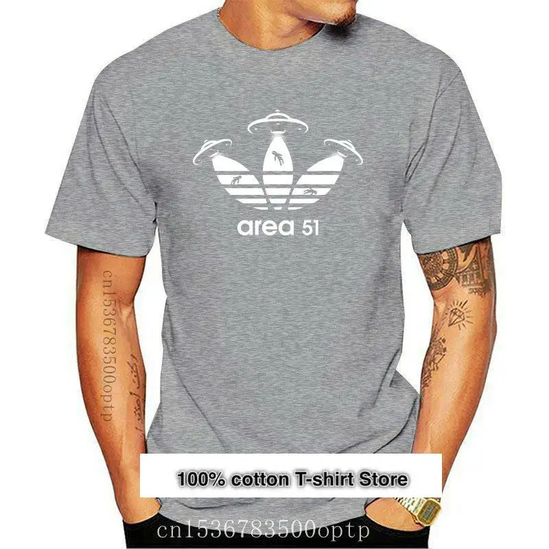 

Camiseta de parodia de manga corta para hombre, camisa de OVNI personalizada, regalo, Hipster, Nueva Área 51