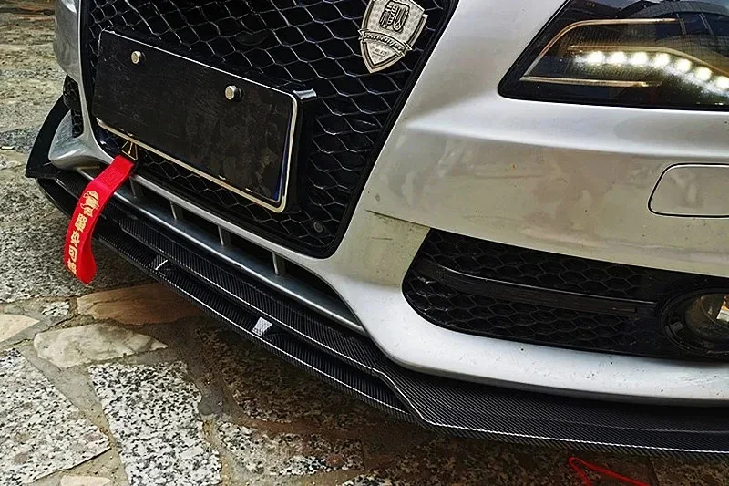 Для Audi A3 A4 A6 Q3 S3 S4 S6 B6 B7 B8 B8.5 Передний бампер Спойлер Диффузор Обвес Сплиттер