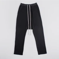 classic ro black thickened mens trousers sweatpants dark mans casual trousers european and american hip hop sports woman pants