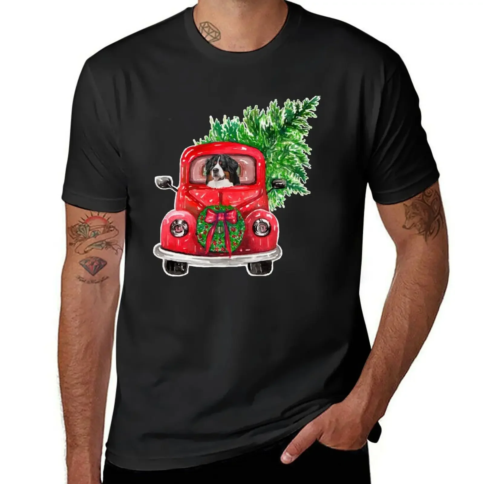 Футболка Bernese Mt. Dog : Mountain Christmas 6 летняя одежда футболки графическая футболка в