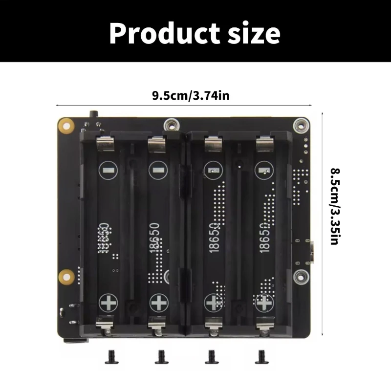 X1202 Плата управления питанием ИБП с поддержкой нескольких функций 4x 18650 для RPi 5