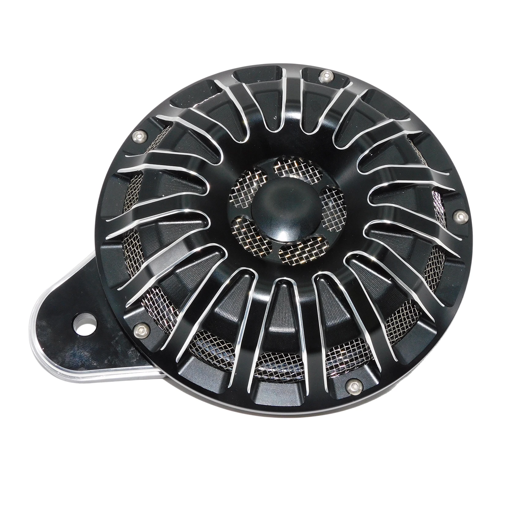 Чехол для мотоциклетного гудка черный/Хромированный динамик гудок в сборе Harley