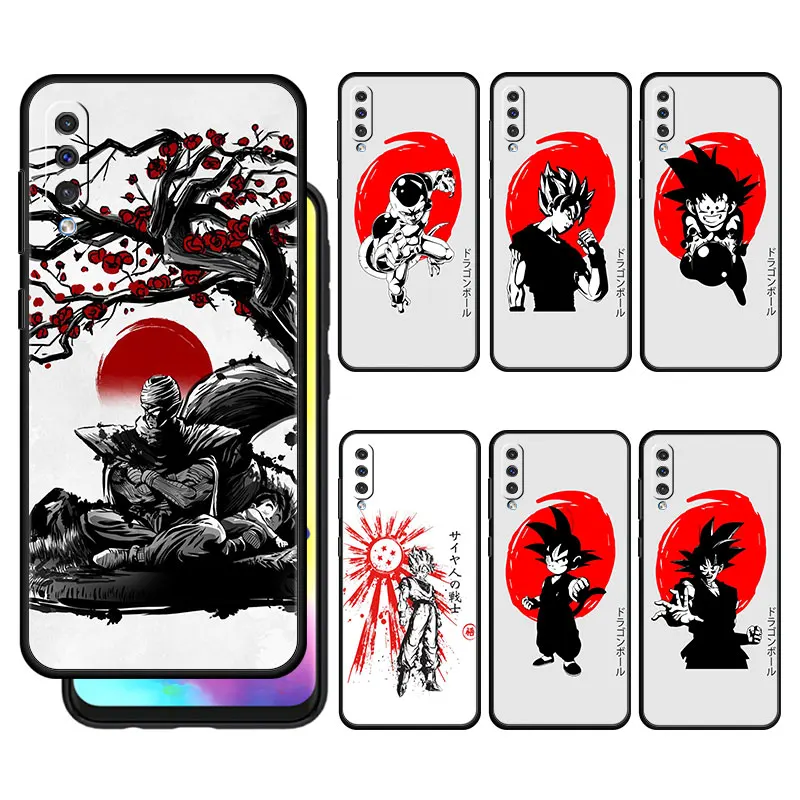 

Dragon Ball Super Goku Red Phone Case For Samsung Galaxy A50 A70 M31 for Motorola G60 G30 G9Play for Oppo Realme 8 7 6 Cover
